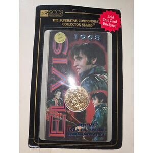 Elvis Presley 1968 TV Special 24K Gold Plate Commemorative Coin SCCS Liberty